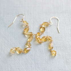 Citrine（earring） シトリンの耳飾り 6枚目の画像