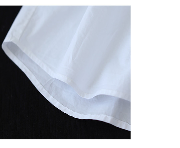 シャツ シャツブラウス 白シャツブラウス 白シャツ 白tシャツ ブラウスフリル 襟フリルブラウス ブラウス 秋の福袋 秋 7枚目の画像