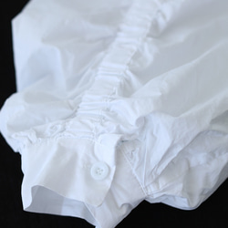 シャツ シャツブラウス 白シャツブラウス 白シャツ 白tシャツ ブラウスフリル 襟フリルブラウス ブラウス 秋の福袋 秋 8枚目の画像