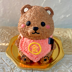 こどもの日⭐︎クマの金太郎の立体ケーキ　子どもの日　子供の日　＜ご希望のお受取りお日にち•時間帯をご指定下さい＞ 1枚目の画像