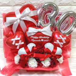 推し活】バルーンブーケ 2文字 卒業式 成人式 アートフラワー バルーン