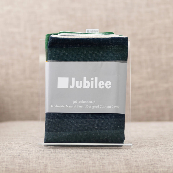 Jubilee × LAMOPPE クッションカバー ストライプ リネン  jubileecushionlmp021 4枚目の画像