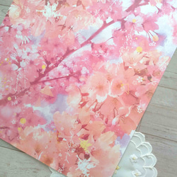 桜【ラッピングペーパー A4】 デザインペーパー 花柄　レトロ　コラージュ フラワー さくら 春 3枚目の画像