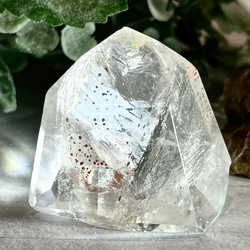 パイライトand ガーデンinクリアクォーツ　水晶　虹　フリーフォーム　　天然石 127711c14cf133ed8704268ad9eac7
