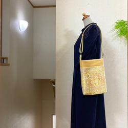 038 [オリジナル]帯バック B5 帯ショルダーバック Obi Kimono 母の日 誕生日 1枚目の画像