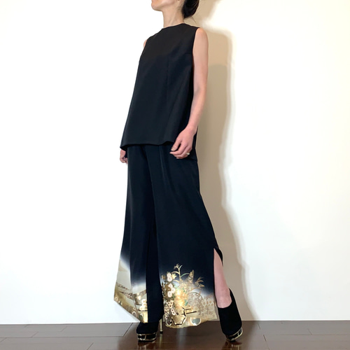 NO92 着物リメイク　留袖リメイク　パンツセットアップ　ワンピース NO92 着物リメイク 留袖リメイク パンツセットアップ ワンピース