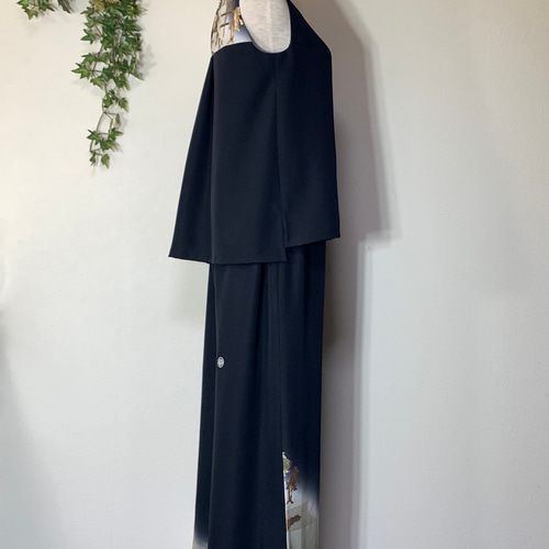 着物リメイク 留袖 ワイドパンツのセットアップ ロングパンツ