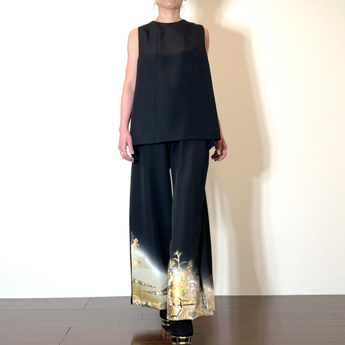 NO92 着物リメイク　留袖リメイク　パンツセットアップ　ワンピース NO92 着物リメイク 留袖リメイク パンツセットアップ ワンピース