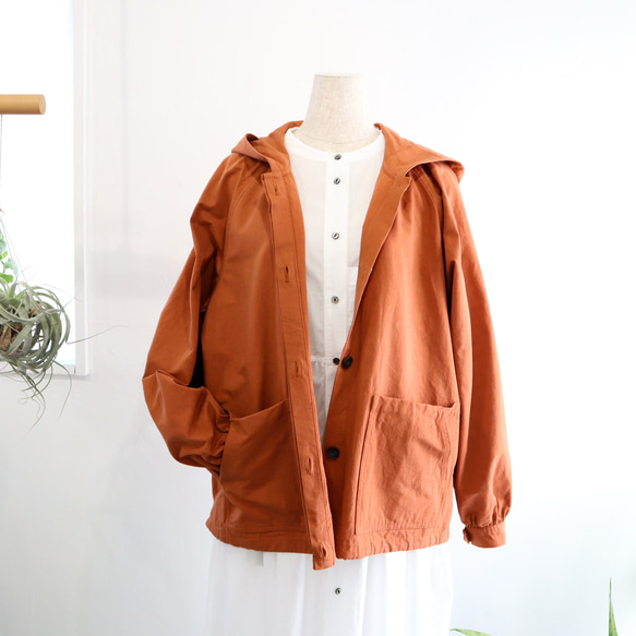 gather sleeve mountain parka (brick) 13枚目の画像