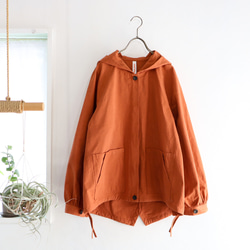 gather sleeve mountain parka (brick) 1枚目の画像