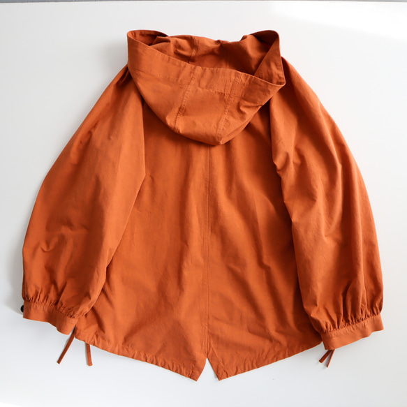 gather sleeve mountain parka (brick) 9枚目の画像