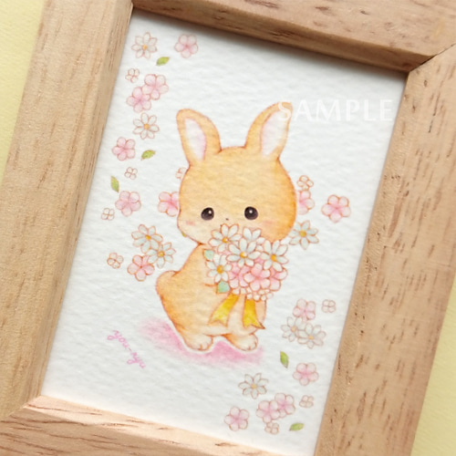 15万円です。ウサギちゃん(絵画) 15万円です。ウサギちゃん(絵画)