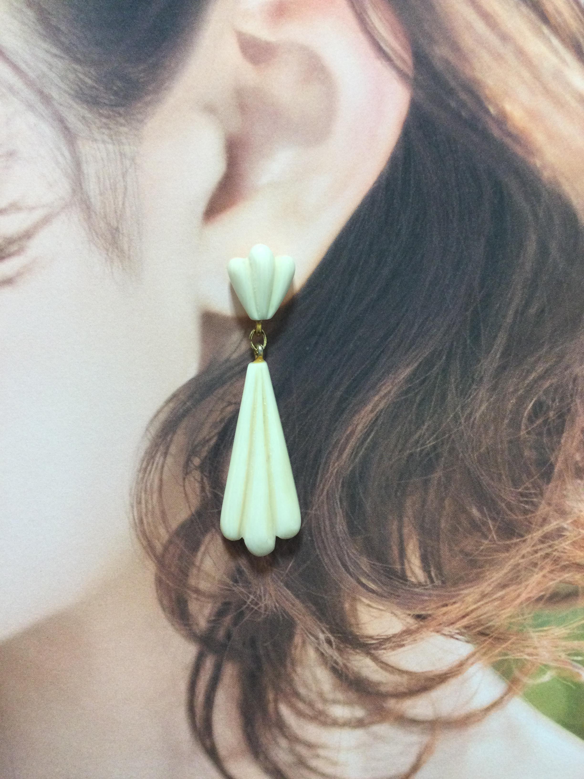 ☆本象牙ピアス(14kgf) A-11 ※