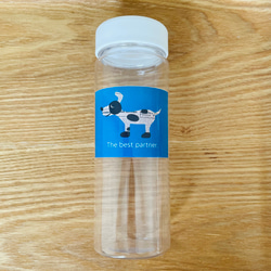 水筒・クリアボトル　犬（送料込） 1枚目の画像
