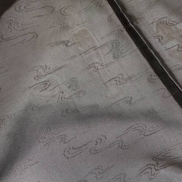 "袖裾クシュ" 変形羽織りシースルー羽織  カーディガン 和装 和柄 黒紫 和楽器衣装 華道 着物リメイク（5327n） 13枚目の画像