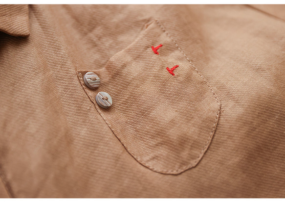 麻シャツ リネン シャツ 人気作家 人気商品 長袖ブラウス カジュアルシャツ トップス 天然素材 長袖 綿麻 おすすめ 13枚目の画像