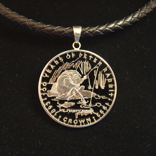 ピーターラビット ジブラルタル1クラウンコインペンダント ネックレス