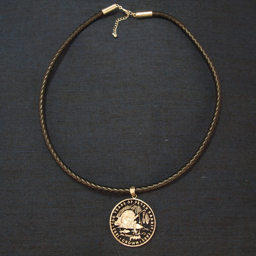 ピーターラビット ジブラルタル1クラウンコインペンダント ネックレス