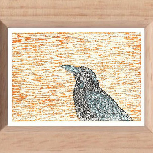 パステル画 思う モデルを使った絵 木製額ガラス入り パステル画 思う モデルを使った絵 木製額ガラス入り パステル画 思う