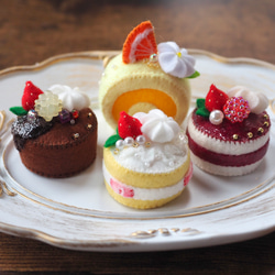 フェルトケーキ3個＆ロールケーキ1個セット 雑貨・その他 RAMERIA 通販
