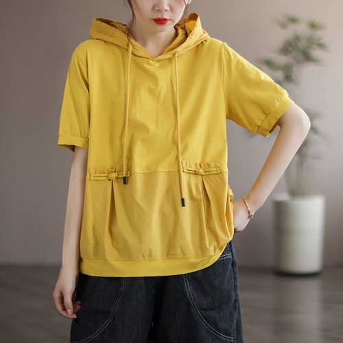 Tシャツ パーカー レディース レディースパーカー 半袖パーカー