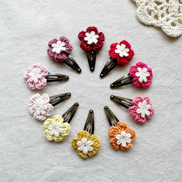 白いお花のパッチンピン♡ 白いお花のパッチンピン♡ 楽天市場】ニット フラワー ベビー 赤ちゃん