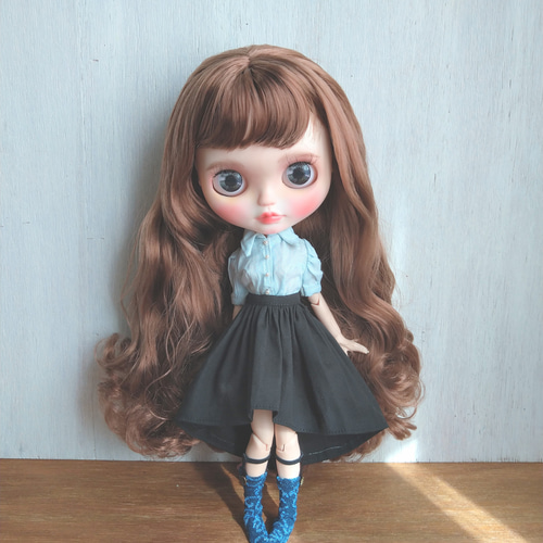 再出品309.※単品※黒のフィッシュテイルスカート※ブライスアウト 