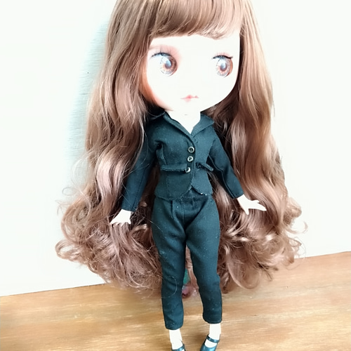 312.※黒のジャケット※ブライスアウトフィット※1/6ドール服