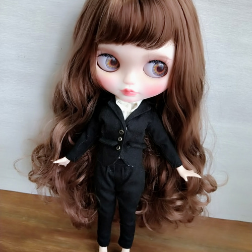 312.※黒のジャケット※ブライスアウトフィット※1/6ドール服