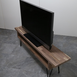 ブラックウォルナット■テレビボード■1200ｍｍ幅■ローテーブル■センターテーブル■アイアン 8枚目の画像