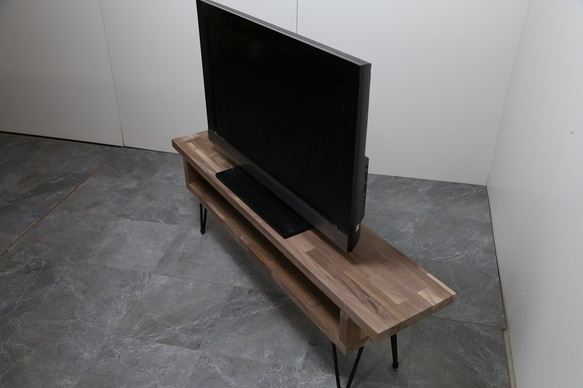 ブラックウォルナット■テレビボード■1200ｍｍ幅■ローテーブル■センターテーブル■アイアン 8枚目の画像