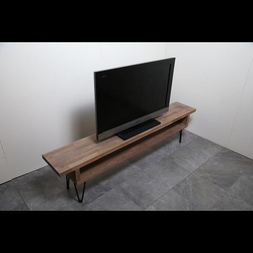 ブラックウォルナット□テレビボード□1500mm幅□ローテーブル 