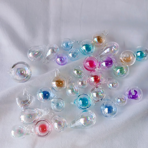 訳あり】【10個】ミックス ガラスボール シャボン玉 ガラスドーム