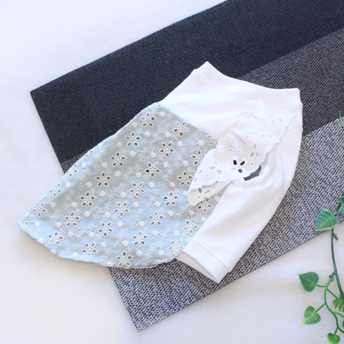 デニム 花柄刺繍 ワンピース 犬服 cb-017_coordinate01.jpg