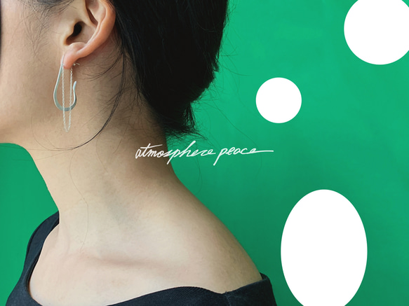 【Platinum】Harp: Pierced Earrings 第6張的照片