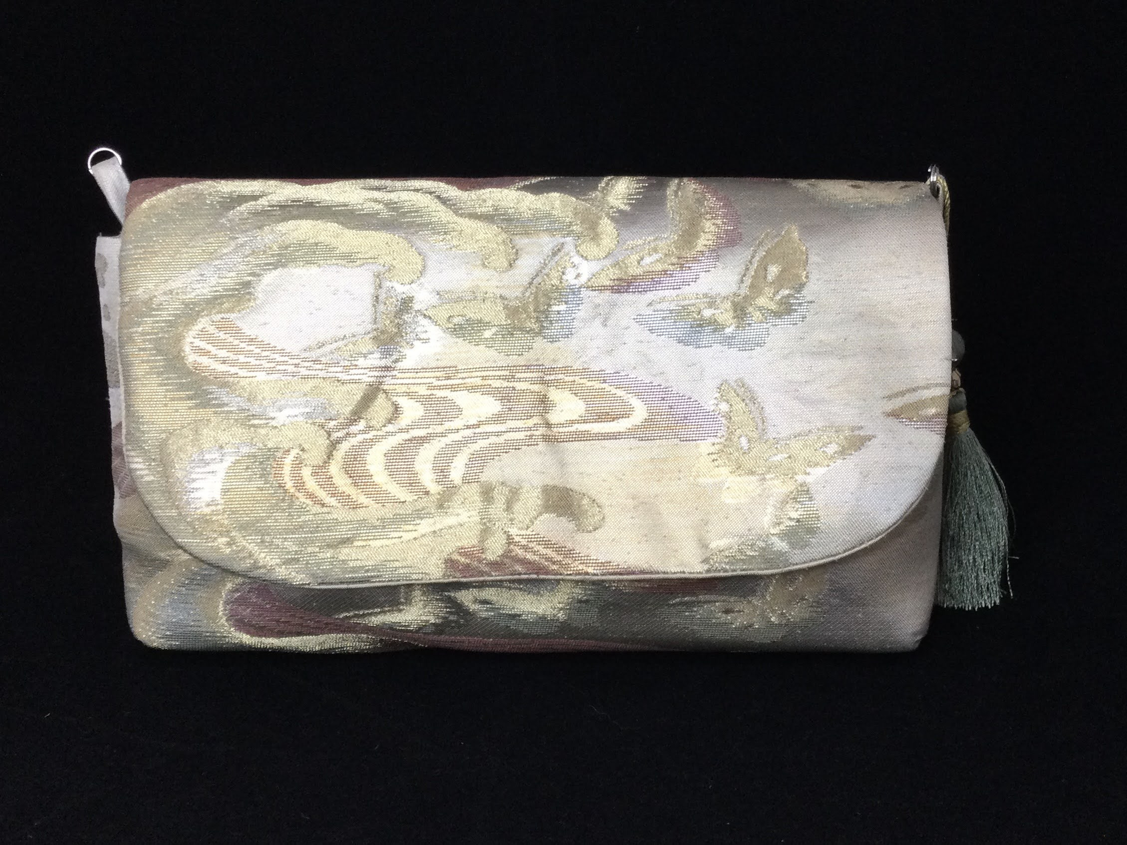 帯リメイク　　クラッチバック NO.5　一点ものです 2way 5,625円