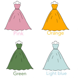【新作】ドレス色当てクイズ　色当て　クイズ 4枚目の画像