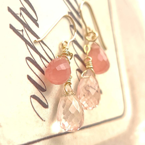 ピンクコッパーロゼンジカービング14kgfチャーム