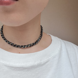 ロープ編みビーズチョーカ(太) チョーカー ぽんchan 通販 15690755