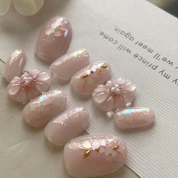 SAKURA luminous flower nail さくらのルミナスフラワーネイル 3枚目の画像