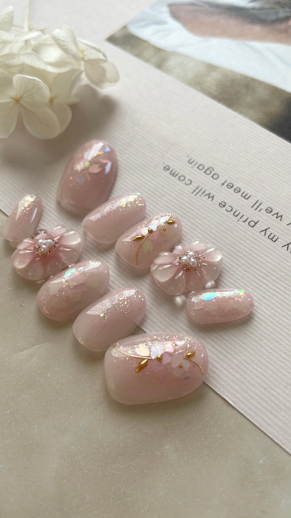 SAKURA luminous flower nail さくらのルミナスフラワーネイル 3枚目の画像