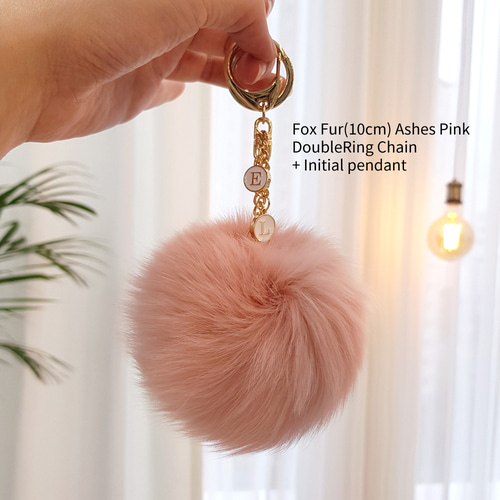 5~10cm ミンクファー 刻印 かばん飾り 革タッセル バッグチャーム