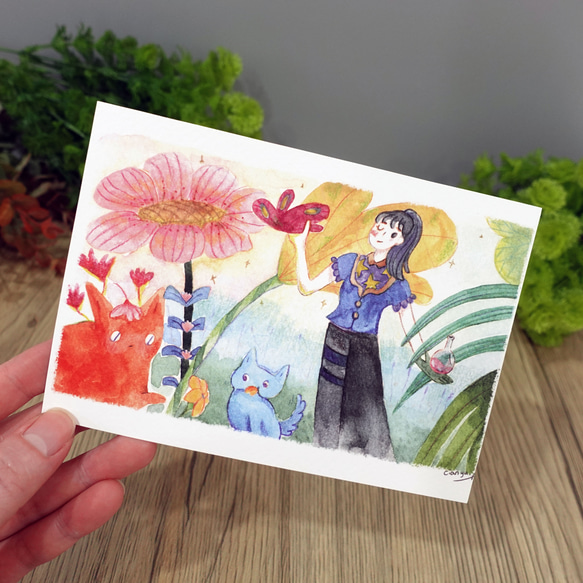 ｜魔法花瓣｜✿畫卡 ✻明信片 第3張的照片
