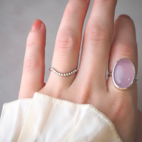 Ball U ring -daily- 華奢 シンプル 重ね付け U字 指輪・リング MAYUMI