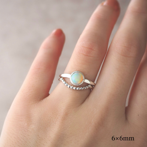 Ball U ring -daily- 華奢 シンプル 重ね付け U字 指輪・リング MAYUMI