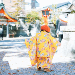 【手編みのどんぐりベレー帽（コットン）ベビー・キッズ・ママ 出産祝い 赤ちゃん 子供 リンクコーデ お揃い 9枚目の画像