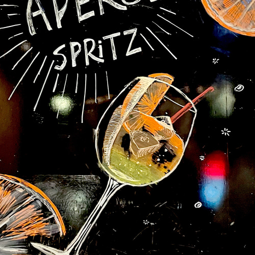 オーダーメイド 黒板メニュー、チョークアート A4サイズ