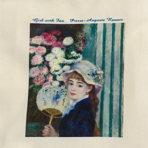 【模写】ルノアール うちわをもち女 模写】ルノアール うちわをもち女 ピエール＝オーギュスト・ルノワール