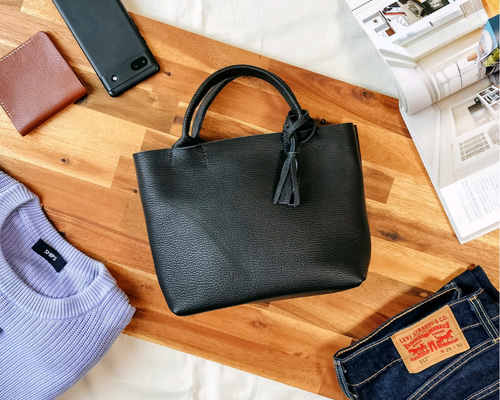 メンズ トートバッグ レザー 本革 ハンドメイド 手縫い