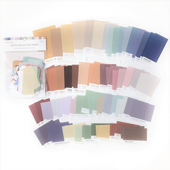 コラージュ素材　ミニペーパーセット　100枚　inspiration colors　[AU461] 5枚目の画像